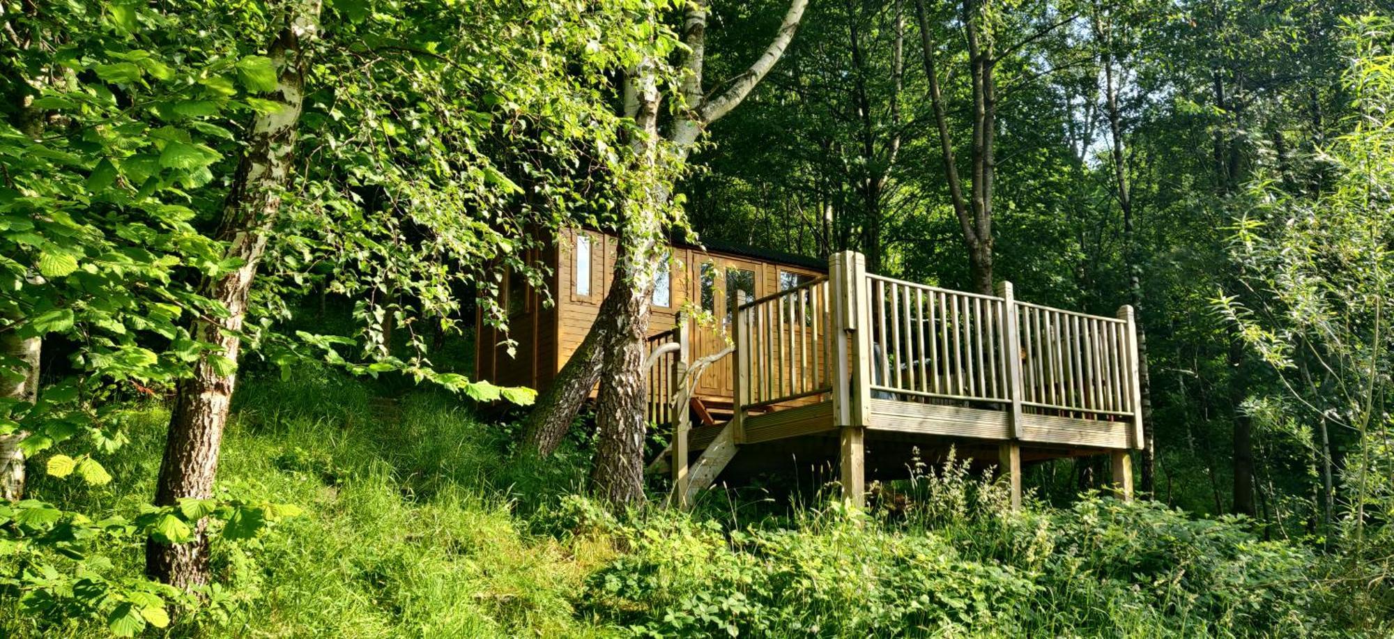 Pike'S Cabin In The Woods Hebden Bridge Dış mekan fotoğraf